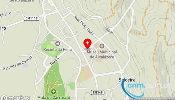 mapa de Loja CTT Correios em Alvaiázere