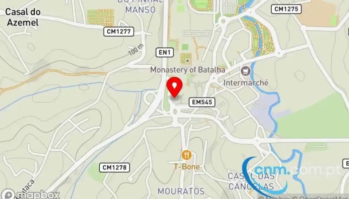 mapa de Loja CTT Correios, Banco em Batalha