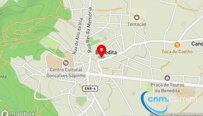 mapa de Loja CTT Correios em Benedita