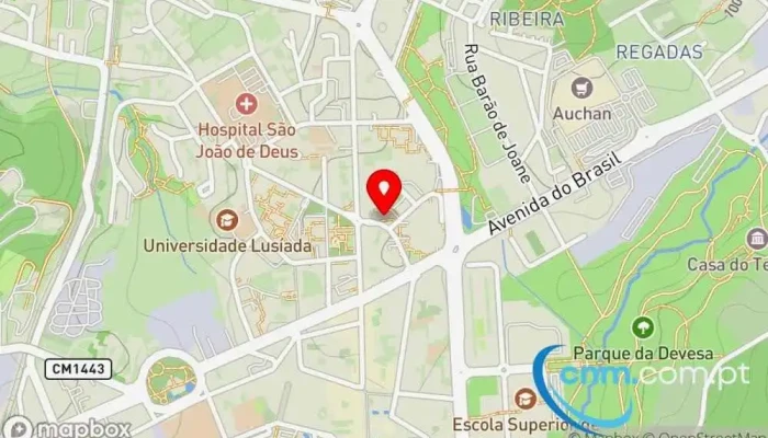 mapa de Loja CTT Correios, Banco em Vila Nova de Famalicão