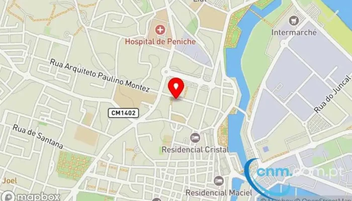mapa de Loja CTT Correios em Peniche