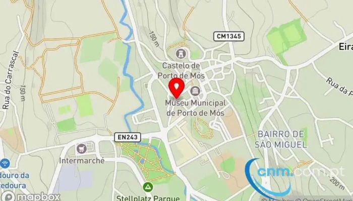 mapa de Loja CTT Correios em Porto de Mós