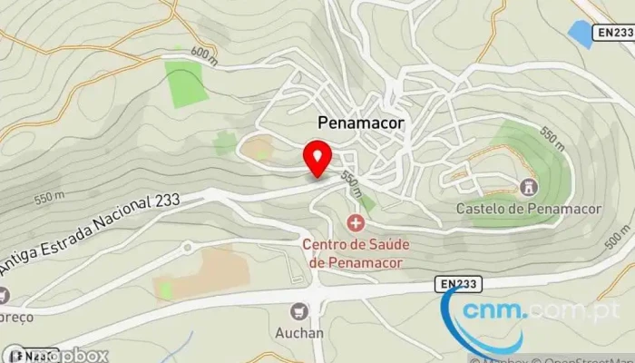 mapa de Loja CTT Correios em Penamacor