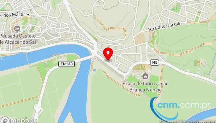 mapa de Loja CTT Correios em Alcácer do Sal