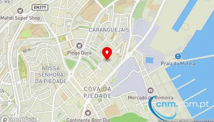 mapa de Loja CTT Correios em Almada