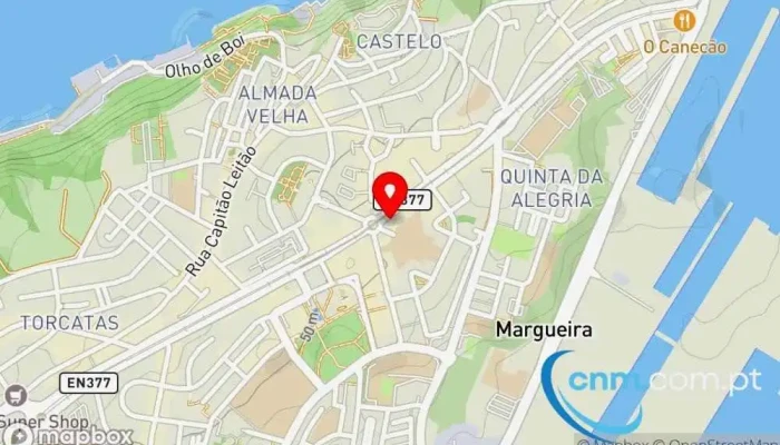 mapa de Loja CTT Correios, Banco em Almada