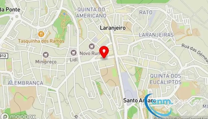 mapa de Loja CTT Correios em Almada