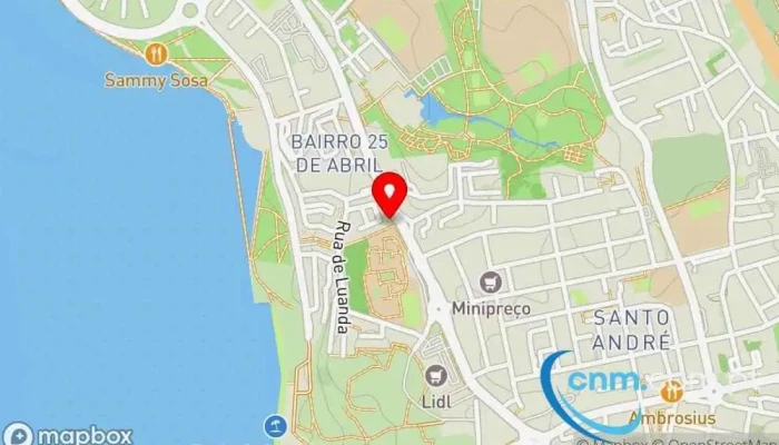 mapa de Loja CTT Correios em Barreiro
