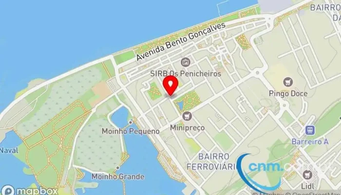 mapa de Loja CTT Correios em Barreiro