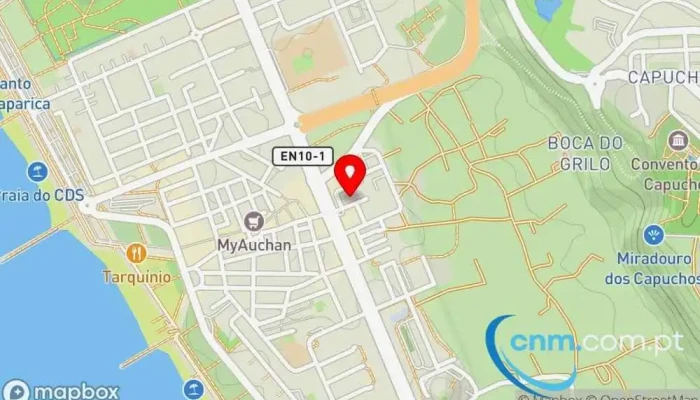 mapa de Loja CTT Correios em Costa da Caparica