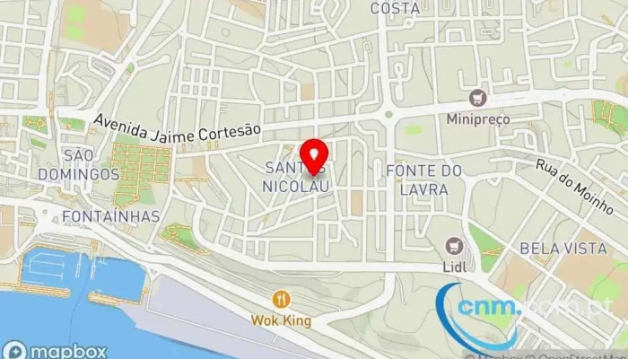 mapa de Loja CTT Correios em Setúbal