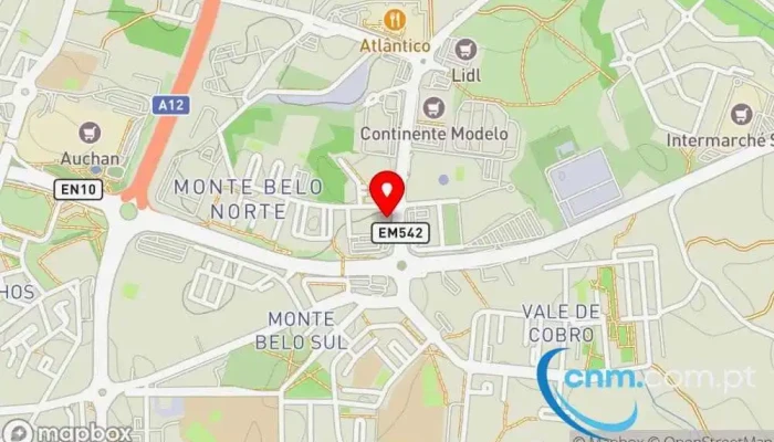 mapa de Loja CTT Correios em Setúbal
