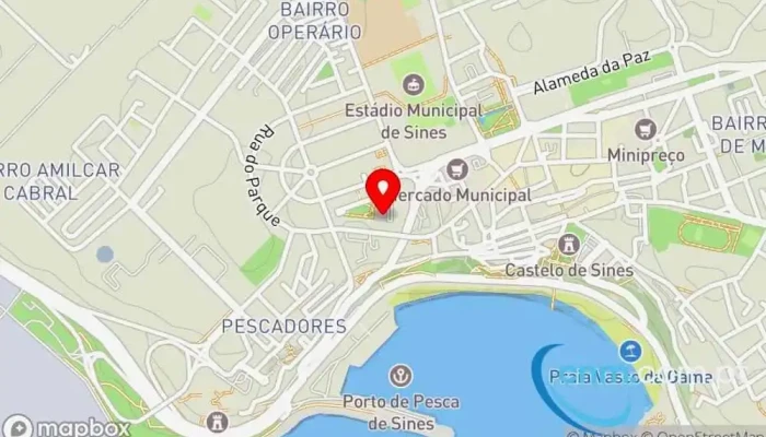 mapa de Loja CTT Correios em Sines