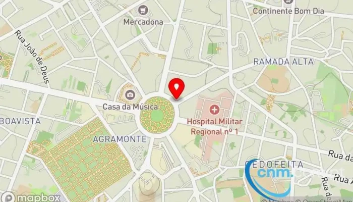 mapa de Loja CTT Correios em Porto