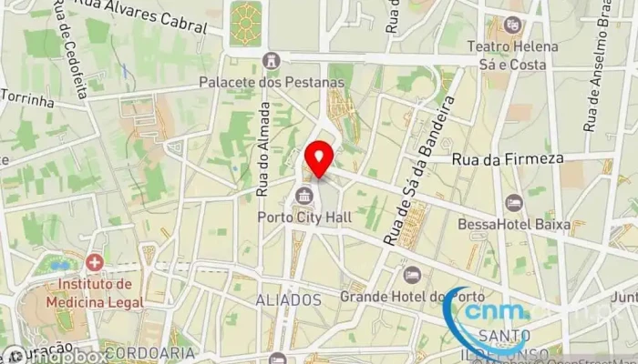 mapa de Loja CTT Correios em Porto