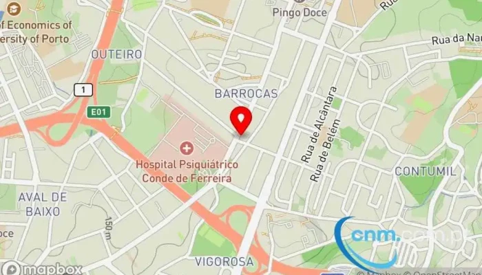 mapa de Loja CTT Correios em Porto