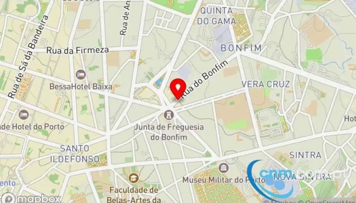 mapa de Loja CTT Correios em Porto