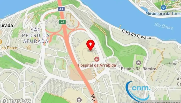 mapa de Loja CTT Correios em Vila Nova de Gaia
