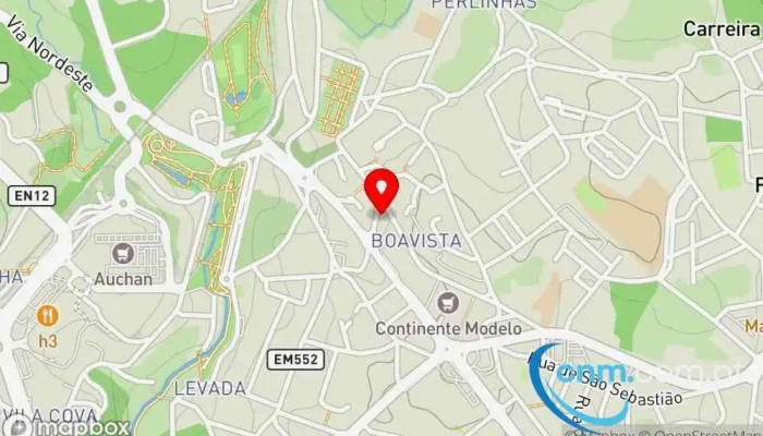 mapa de Loja CTT Correios em Rio Tinto