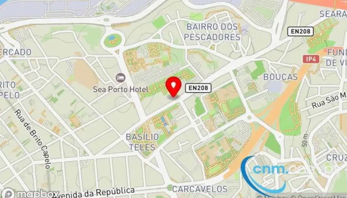 mapa de Loja CTT Correios em Matosinhos