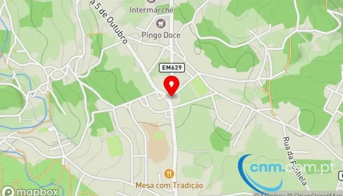 mapa de Loja CTT Correios em Avintes