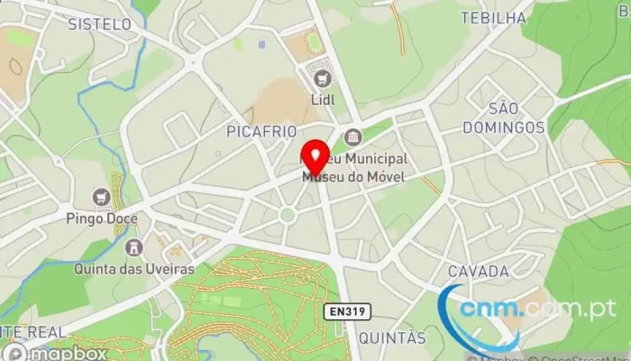 mapa de Loja CTT Correios, Banco em Paços de Ferreira