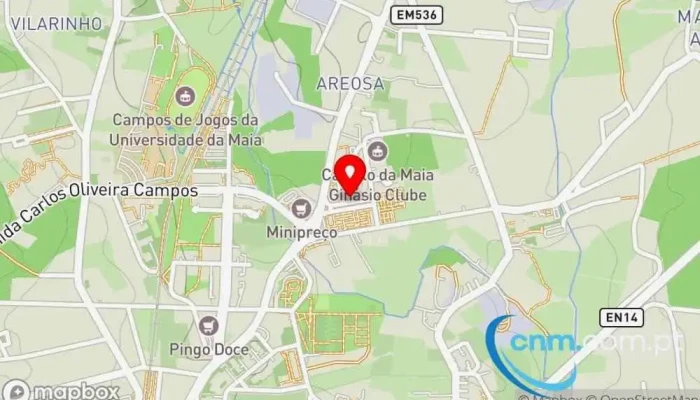 mapa de Loja CTT Correios em Santa Maria de Avioso