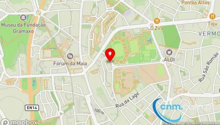 mapa de Loja CTT Correios, Banco em Maia