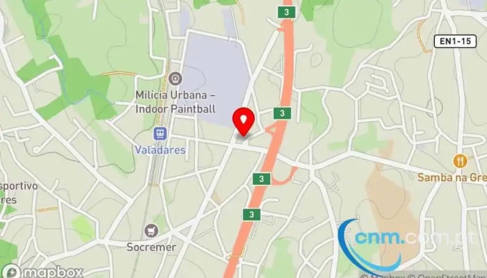 mapa de Loja CTT Correios, Banco em Vila Nova de Gaia