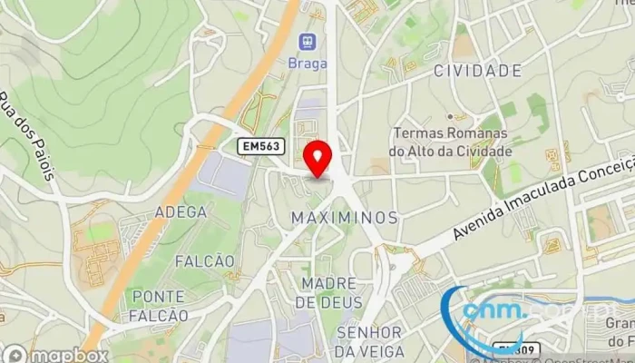 Loja Ctt -  Mapa - Braga