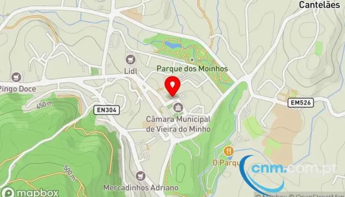 Loja Ctt -  Mapa - Vieira Do Minho