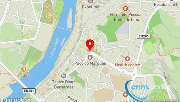 Loja Ctt -  Mapa - Pte. De Lima