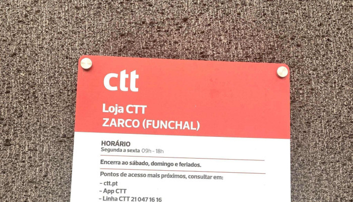 Loja Ctt -  Precos - Funchal