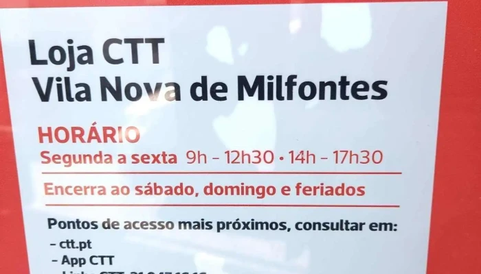 Loja Ctt -  Tudo - Vila Nova De Milfontes