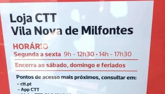 Loja Ctt - Vila Nova De Milfontes