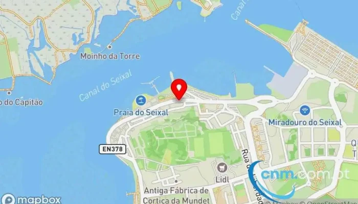 mapa de Mail Boxes Etc. - Centro MBE 3372 Correio, Gráfica, Copiadora, Correios em Seixal