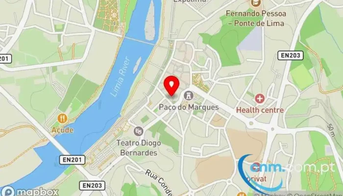 Marco De Correio 747 -  Mapa - Pte. De Lima