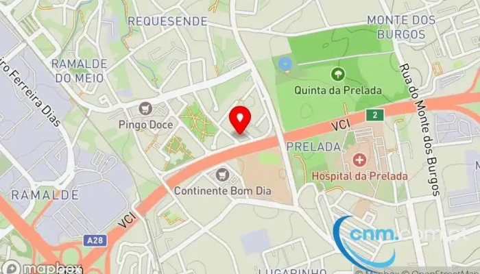 mapa de Marco dos correios da Cooperativa da Prelada Correios em Porto