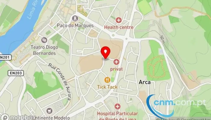 Marco Dos Correios -  Mapa - Pte. De Lima