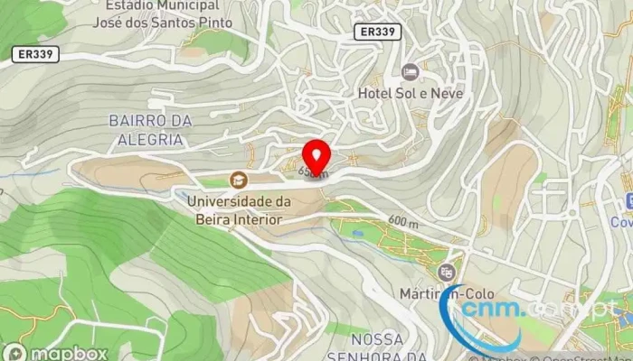 mapa de Marcos dos Correios Correios em Covilhã