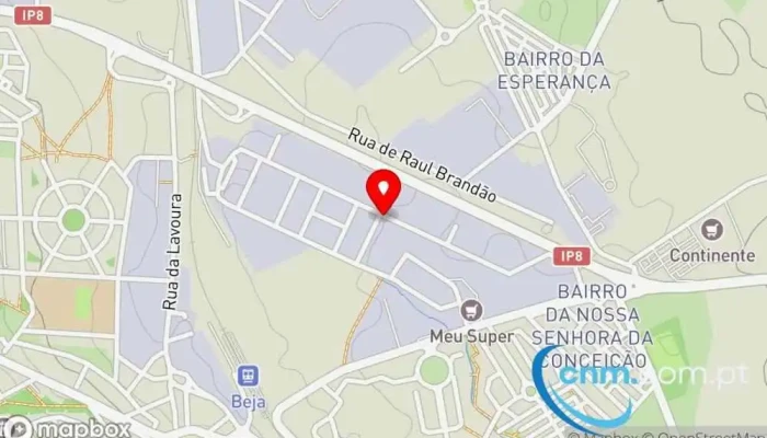 mapa de MRW Serviço de entregas expresso, Serviço de agenciamento de carga, Serviço de logística, Loja de materiais para empacotamento, Serviço de frete e correio, Empresa de remessas, Serviço de entrega, Serviço de transporte em Beja