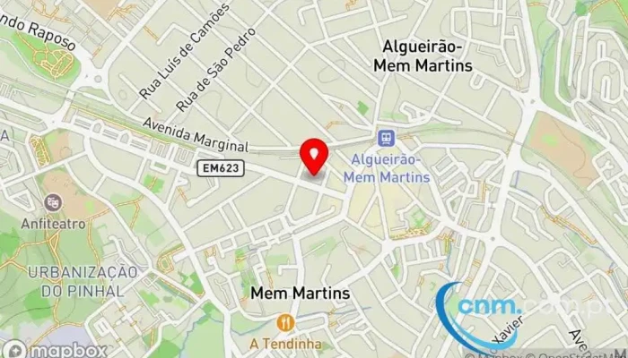 Nicolitos -  Mapa - Algueirão-mem Martins