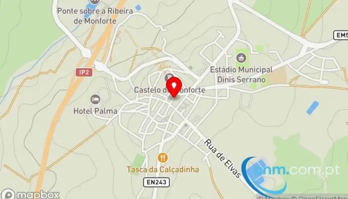 Oculista Das Portas De Santo Antonio   Monforte Mapa - Monforte