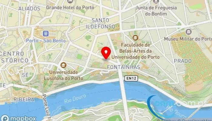 mapa de Oficina S José Correios em Porto