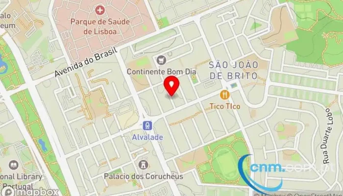 Os Patinhos -    Alvalade Mapa - Lisboa
