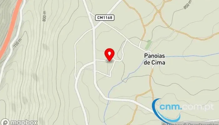 Panoias De Cima Mapa - Panóias De Cima