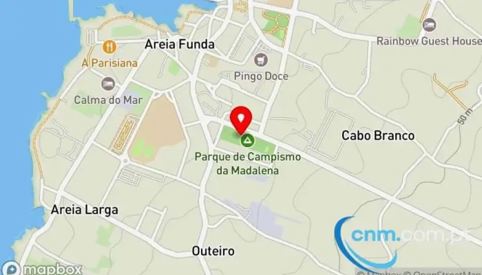 Parque De Campismo Da Madalena -  Mapa - Madalena