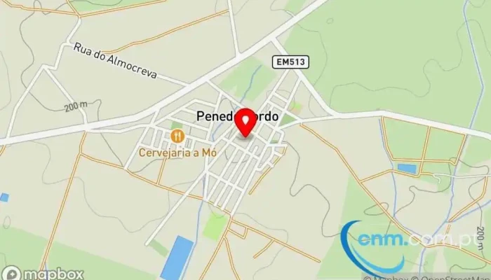 mapa de Penedo Gordo  em Beja