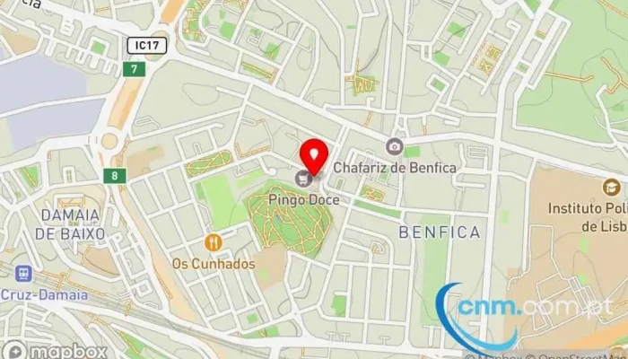 Pingo Doce Grao Vasco   Benfica Mapa - Lisboa