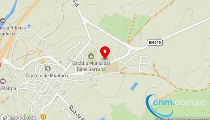 Piscina Municipal Descoberta -  Mapa - Monforte